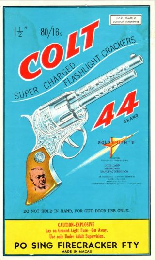 Colt 44 Firecracker Brick Label,  Class 4,  80/16 