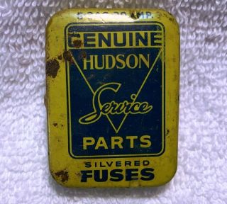 Vintage Hudson Motor Car Company Service Parts Automobile Fuse Tin
