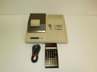 Vintage Texas Instruments Ti - 59 Programable Calculator & Pc - 100a Printer