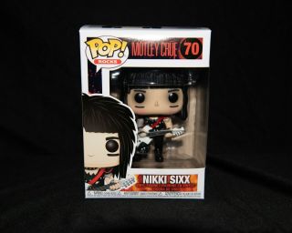 Funko Pop Music Motley Crue Bassist Nikki Sixx