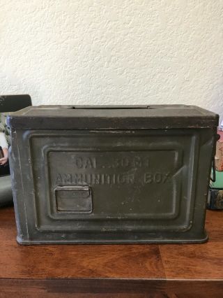 Wwii Us Army Ammo Can Cal 30 M1 Flaming Bomb Ammunition Box