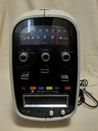 Vintage 1970s Aquatron Vx - 33c Brother Egg Radio 8 Track Player Stereo