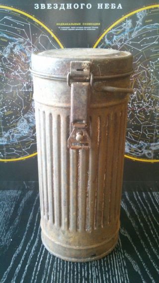 Ww2 Wwii German Army Gas Mask Can M38 Container Box Wehrmacht Army