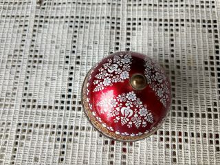 Email Studio Steinbock Red Trinket / Ring Box Ornamental Handcrafted Metal