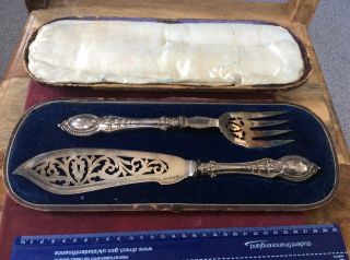 Silver Plated Victorian Server Set
