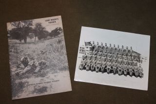 Early Ww2 Large Size Camp Roberts,  Ca Training Photo Book & Lg Photo