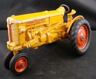 Vintage Slik Toy Minneapolis Moline Farm Tractor 9 " Long