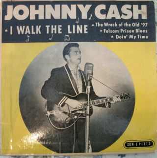 Johnny Cash I Walk The Line 45 Ep Sun Records