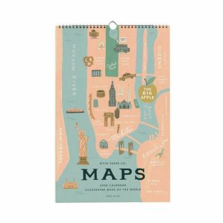 Rifle Paper Co. ,  2020 City Maps Wall Calendar