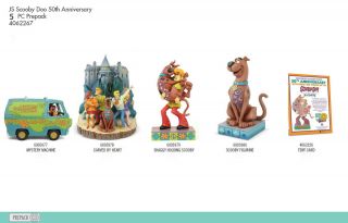 Scooby - Doo 50th Anniversary 5 Pc Ppk Scooby Doo By Jim Shore Enesco