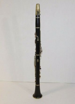 Vintage Carl Fischer York Wood Clarinet Instrument Selmer France Mouthpiece 2