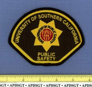 University Of Southern California Public Safety Usc School Campus Police Patch F