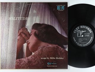 Billie Holiday - Solitude Lp - Clef - Mg C - 690 Mono Dg