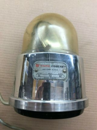 Vintage Federal Signal Visibeam Remote Search Spotlight Beacon Ray