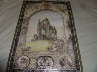 Vintage Poster Lord Of The Rings Athena International 1976 Tolkien Jimmy Cauty