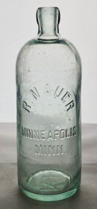 Old Quart Hutch Hutchinson Soda Bottle – R.  Nauer Minneapolis Mn - Mn0286