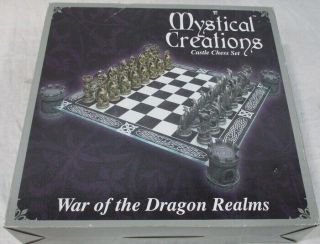- Vintage Mystical Creations War Of The Dragon Realms Castle Chess Set