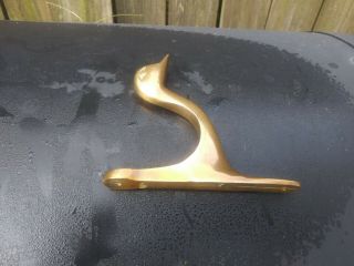 Vintage Solid Brass Duck Wall Hook