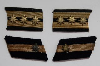 Ww2? Imperial Japanese Navy Patch Insignia Collar Tabs Compass Rose Tabs