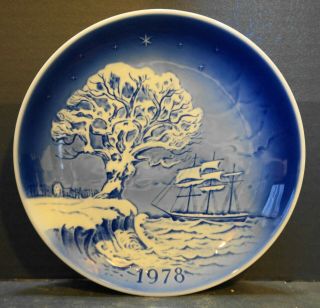 Desiree The Last Dream Of The Old Oak Tree 1978 Christmas Plate Blue White