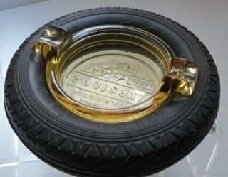 Vintage 1936 Texas Centennial Firestone Tire ashtray 2