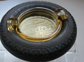 Vintage 1936 Texas Centennial Firestone Tire ashtray 3