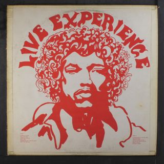 Jimi Hendrix: Live Experience Lp (white & Red Label,  Clear Taped Seams)