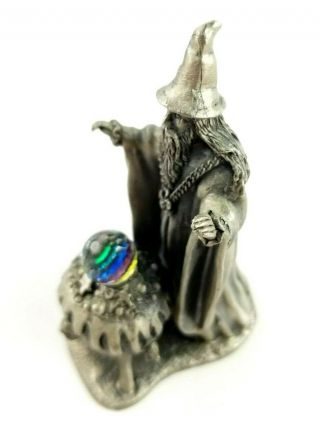 Myth and Magic The Cauldron of Light 3006 Wizard Over Crystal Ball Figurine 2