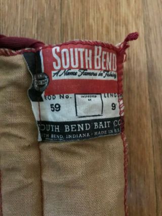 Vintage South Bend Bamboo 4 Pc 9 