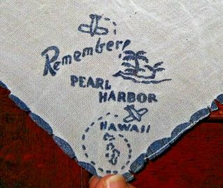 World War 2 Remember Pearl Harbor Silk W/ Japanese Kamikaze Attacking