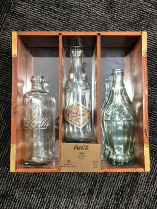 Coca - Cola The Evolution Of The Coke - Cola Contour Bottle 1899,  1900,  1915