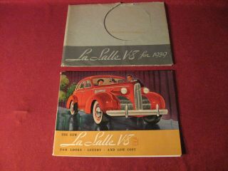 1939 Cadillac Lasalle Big Spiral Bound Sales Brochure Booklet Book Old