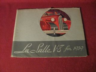 1939 Cadillac Lasalle Big Spiral Bound Sales Brochure Booklet Book Old 2