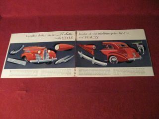 1939 Cadillac Lasalle Big Spiral Bound Sales Brochure Booklet Book Old 3