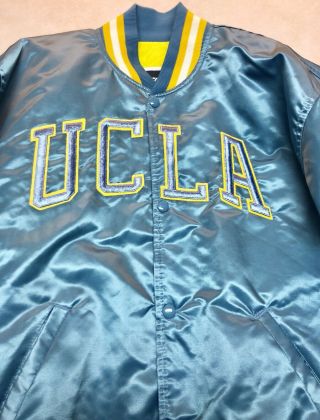 Vintage 80 ' s Starter UCLA Bruins Satin Jacket Size - XL 2