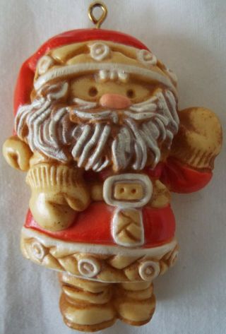 Hallmark 1976 Tree Treats Santa Ornament Bread/cookie Dough Look