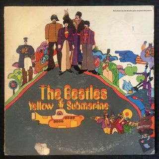 The Beatles Yellow Submarine Album Lp 1969 Apple 1st Press Sw 153 - Ex,  Vinyl
