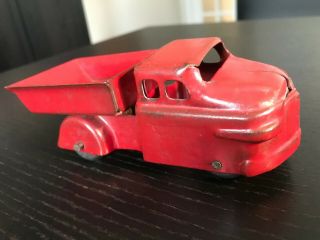 Vintage Wyandotte Red Dump Truck Small 5 " Toy,  All Pressed Steel,  Usa