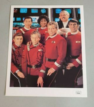 Star Trek Walter Koenig Nichelle Nichols Signed 8x10 Photo Autograph Jsa