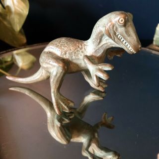 Vintage Srg T - Rex Metal Dinosaur Figure 1952 - Tyrannosaurus Raptor Large Size