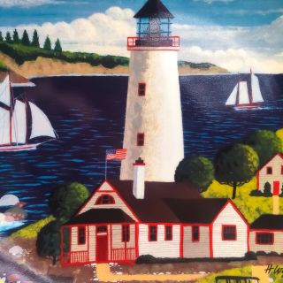 Royal Doulton Blue Bay Lighthouse [Series] Limited Edition Signed H Wysocki 2