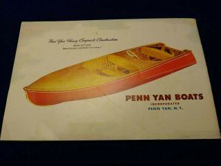 1956 PENN YAN BOATS Boat Brochure 2