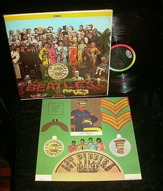The Beatles Lp Capitol Smas 2653 Sgt Pepper Shrink Insert Stereo 1968 M -