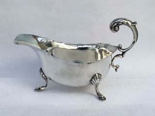 Solid Silver Gravy Or Sauce Boat,  1937