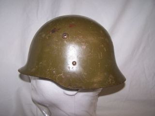 Bulgarian M36c Helmet.  Manufactured In Nazi Germany,  Marked Size 58.