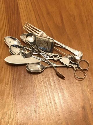 Antique Solid Silver Resell Or Scrap 169g