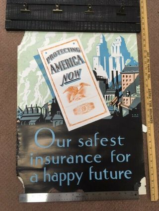Ww2 Propaganda Poster - " Protecting America Now " - 20x27