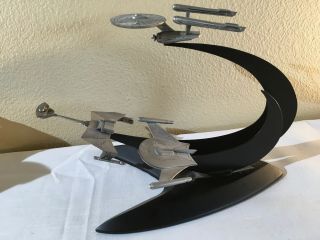 1990 Star Trek Metal Ship Model Figure Beyond The Final Frontier Franklin