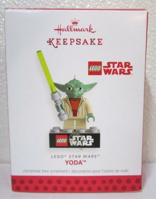 2013 Hallmark Star Wars Lego Yoda Keepsake Christmas Ornament On1