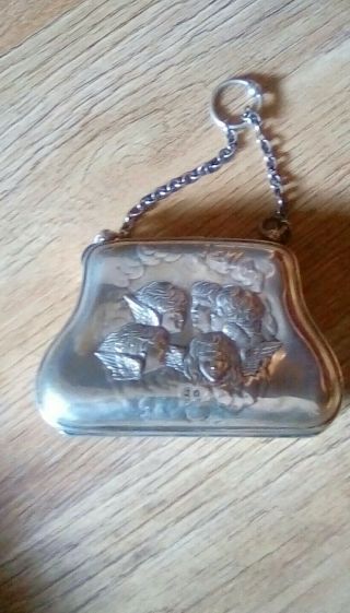 Antique Solid Silver Purse
